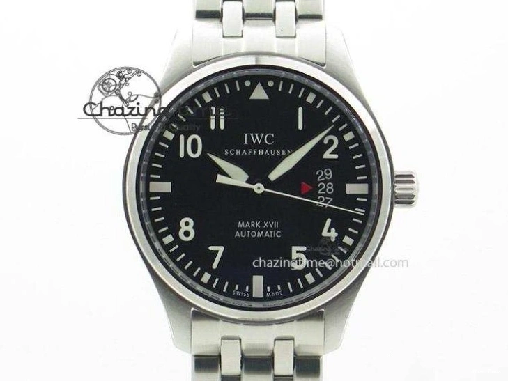 MIROTIME 1218 Portofino SCHAFFHAUSEN SS MKF 1:1 Best Edition Black Dial On Mesh Bracelet A Sporty 7342